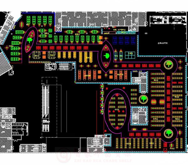 成都商場大賣場平面規(guī)劃設(shè)計圖