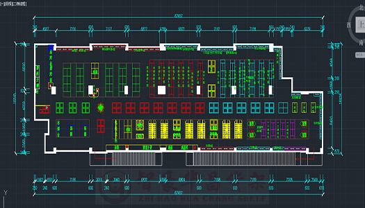 成都超市平面設計圖紙